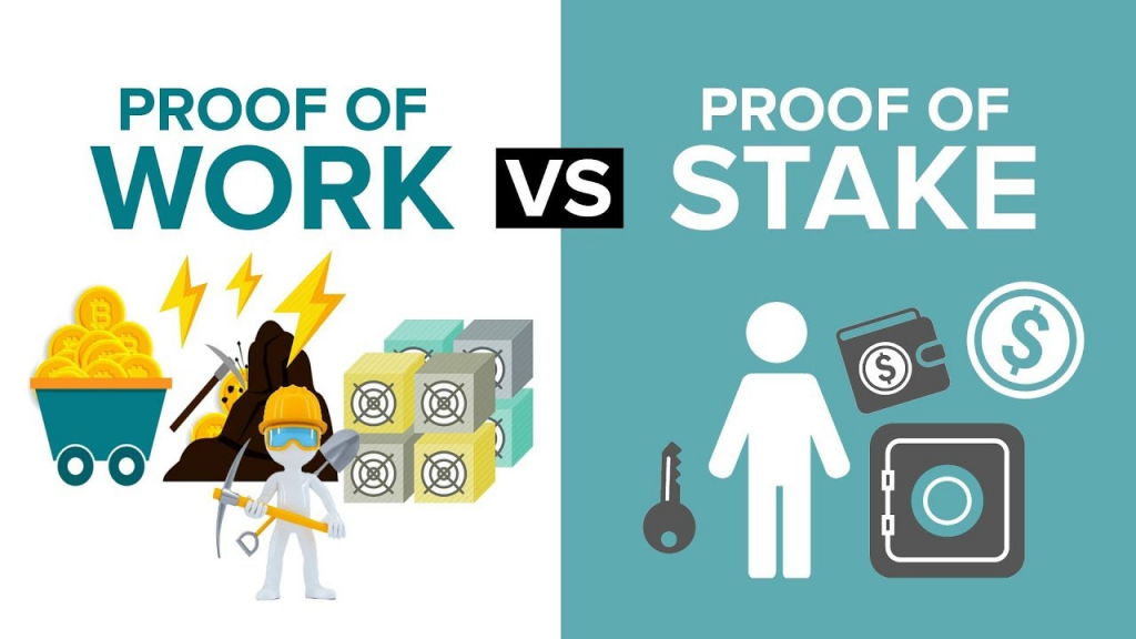 Proof of Work (POW – Bằng chứng công việc) và Proof of Stake (PoS – Bằng chứng cổ phần)