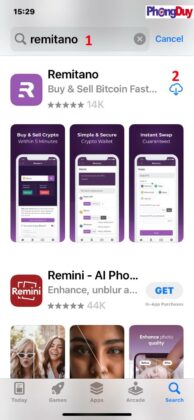 Tải ứng dụng Remitano về smartphone