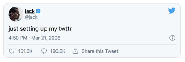 Dòng tweet ĐẦU TIÊN của CEO Twitter Jack Dorsey